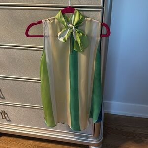 Zara high neck silk top - never worn!